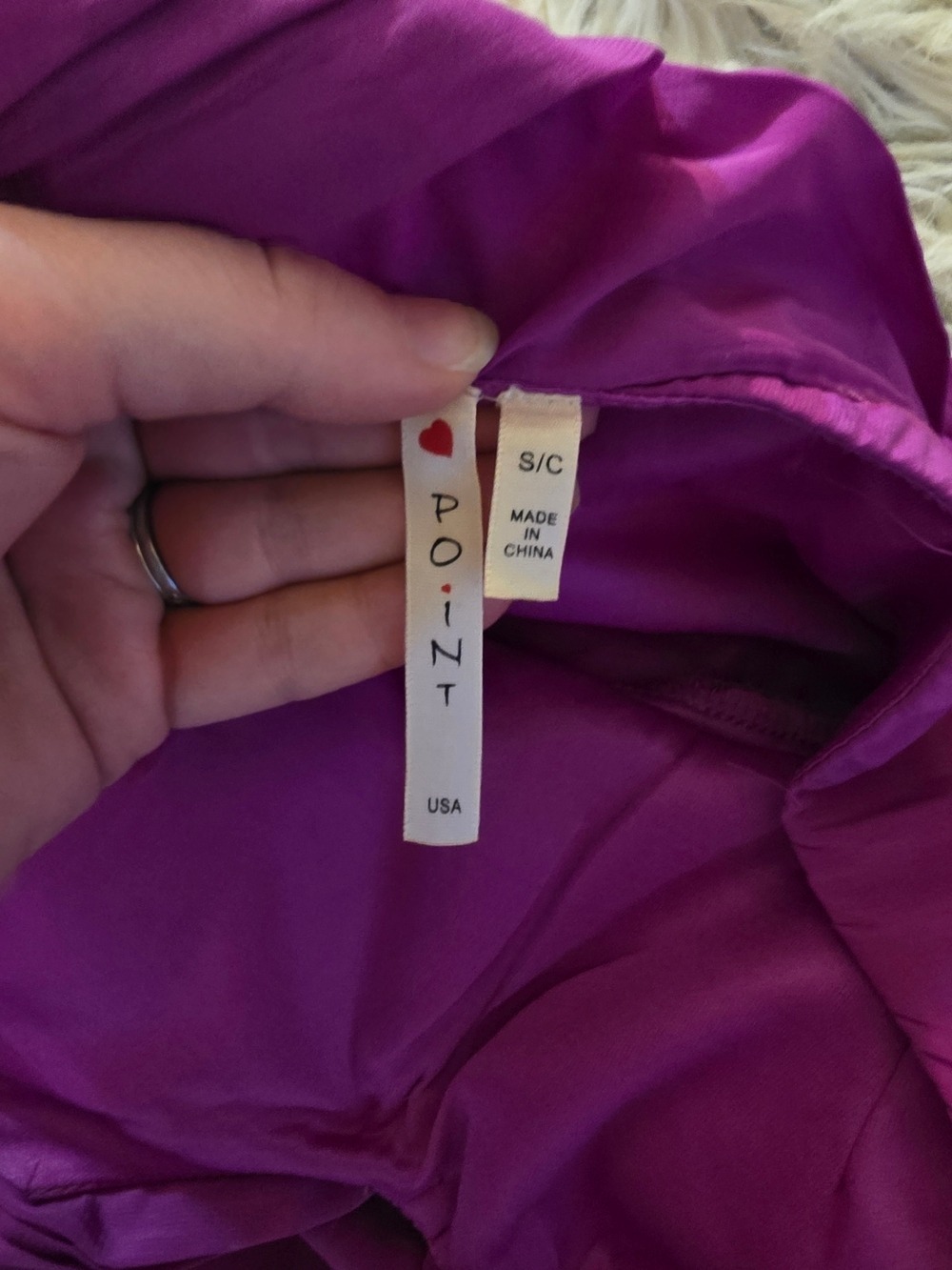 ModCloth One-Shoulder Purple Ruffled Dress - Picture 4 of 7